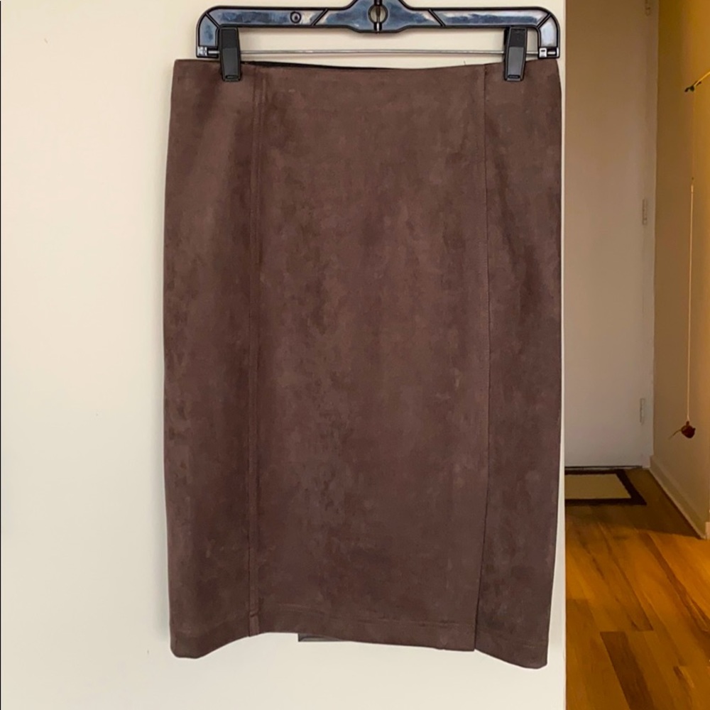 Faux Suede Pencil Skirt - Perfect for fall/winter!